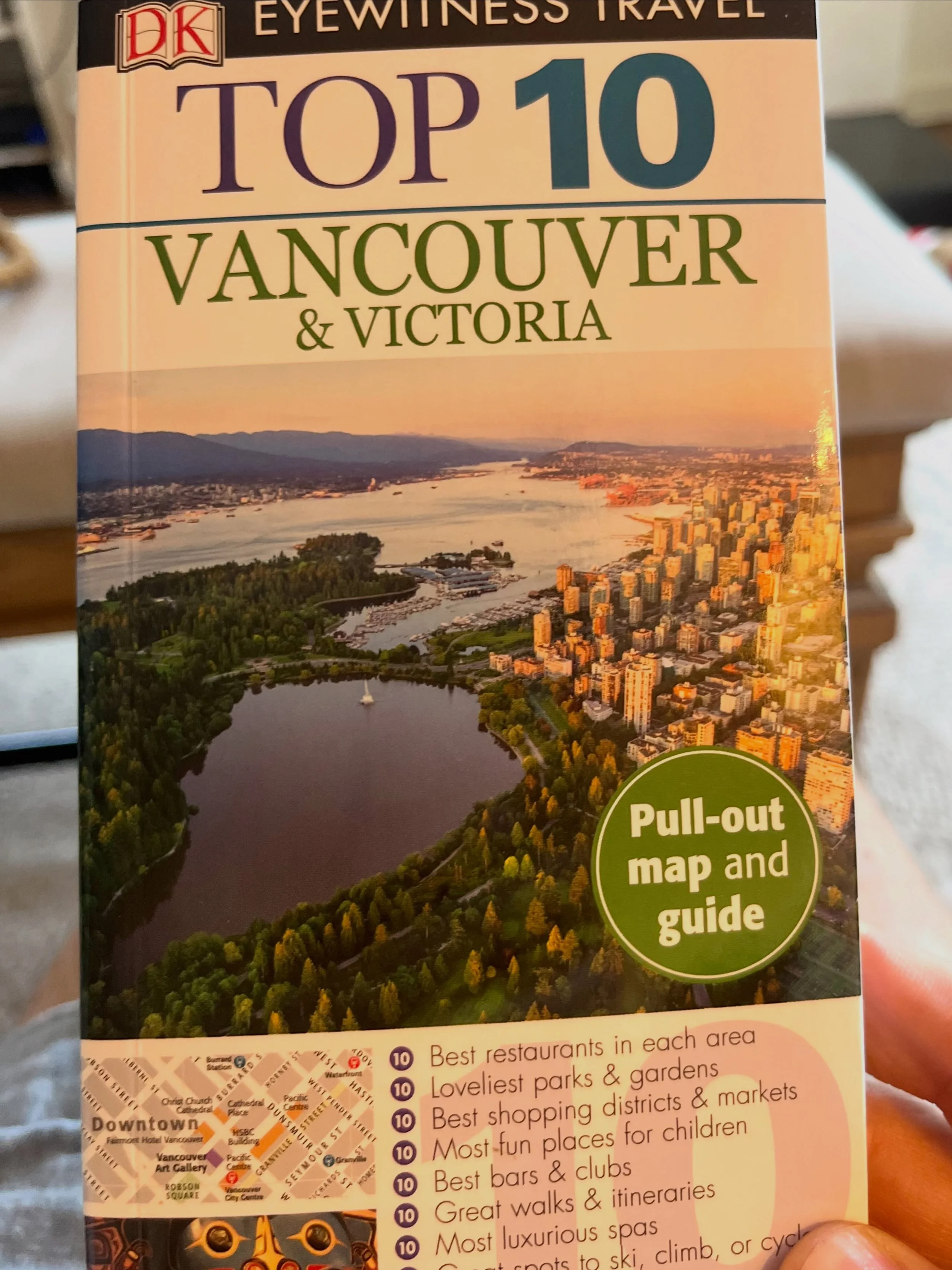 If you&rsquo;re only picking up ONE travel guide before a trip, make it a DK Eyewitness Top 10.  We are obsessed with this series &mdash; pocket-sized, beautifully designed, and genuinely useful on the ground. Vancouver is calling! 📖✈️