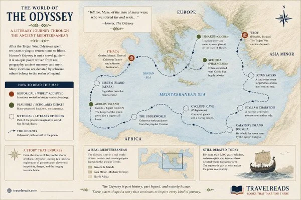 Long before Greece became a destination of whitewashed villages, ancient ruins, and brilliant blue water, it was the setting for one of the world&rsquo;s greatest journeys. ✨

The Odyssey is filled with shipwrecks, mysterious islands, restless gods, 