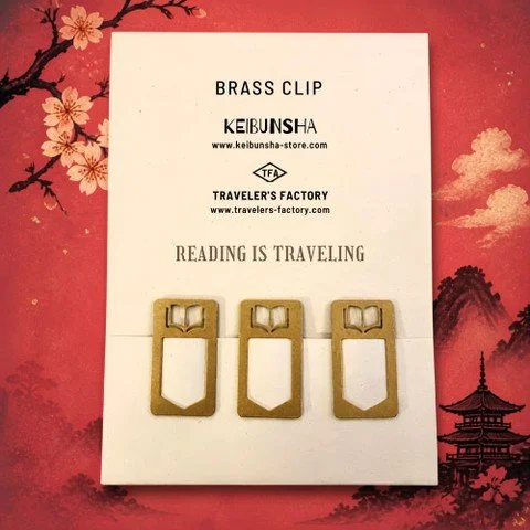 One of the best parts of travel is stumbling across a souvenir that instantly feels like the one. ✨

At Keibunsha, a wonderfully curated independent bookstore in Kyoto, we found these tiny brass bookmarks created with Traveler&rsquo;s Factory.

And r