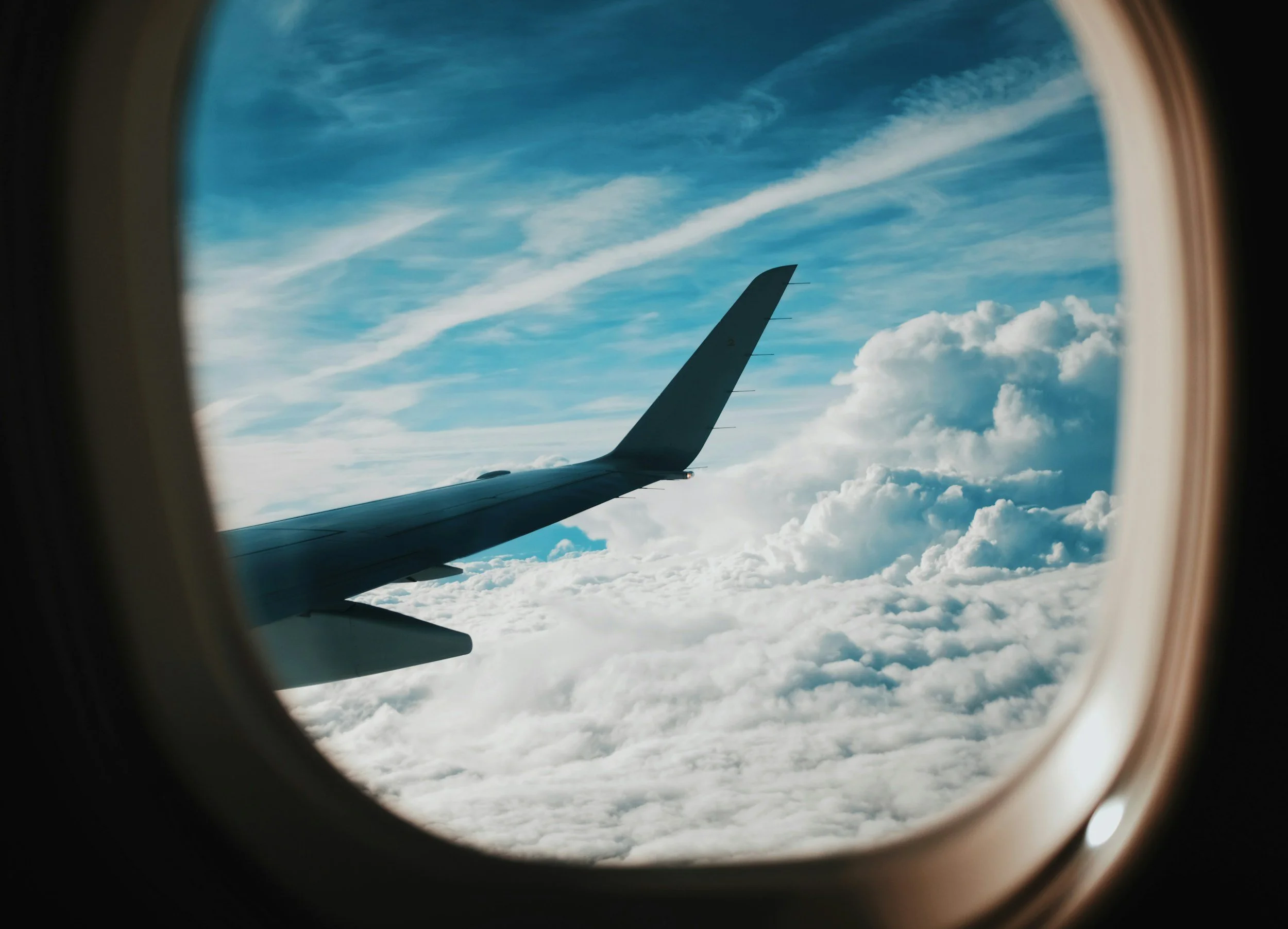 view from airplane wndow