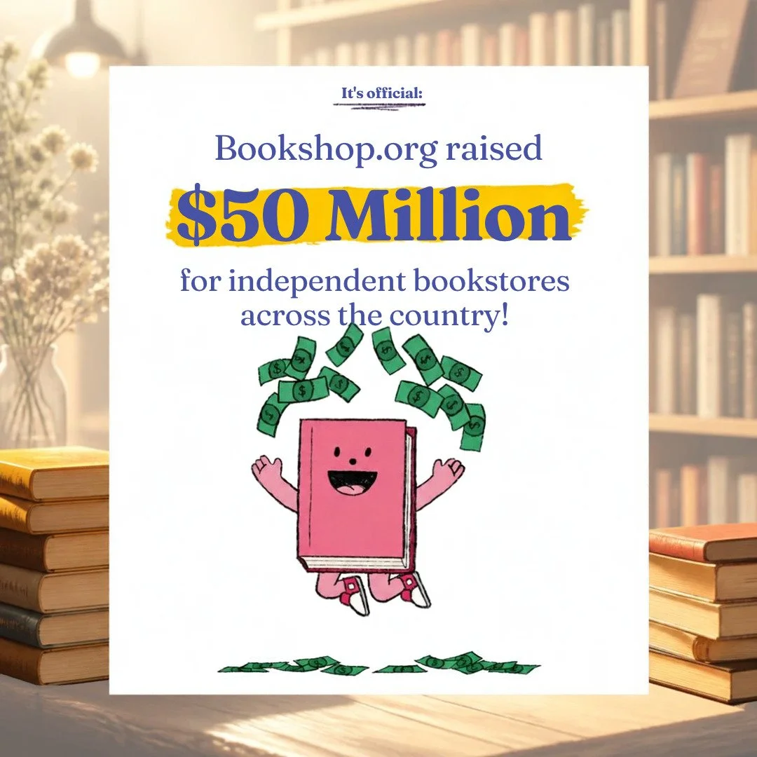 Bookshop.org has raised $50 million for local bookstores&mdash;a remarkable milestone made possible by readers. 🎉

Behind that number are people choosing to support independent bookselling and bookstores continuing to bring discovery, conversation a