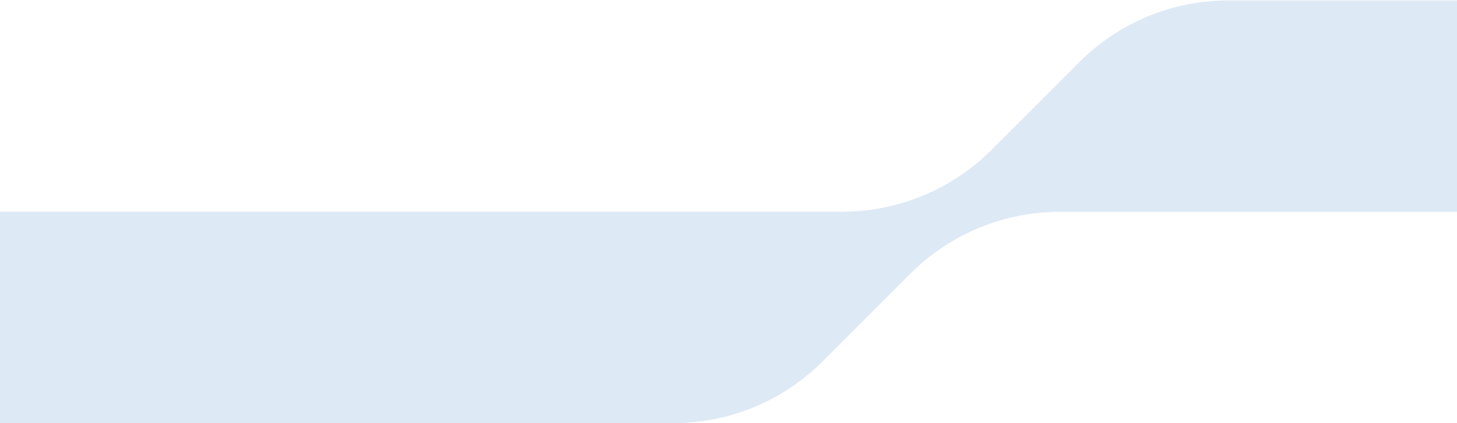Graphic with a black background and a blue curved shape that resembles a river or flow.
