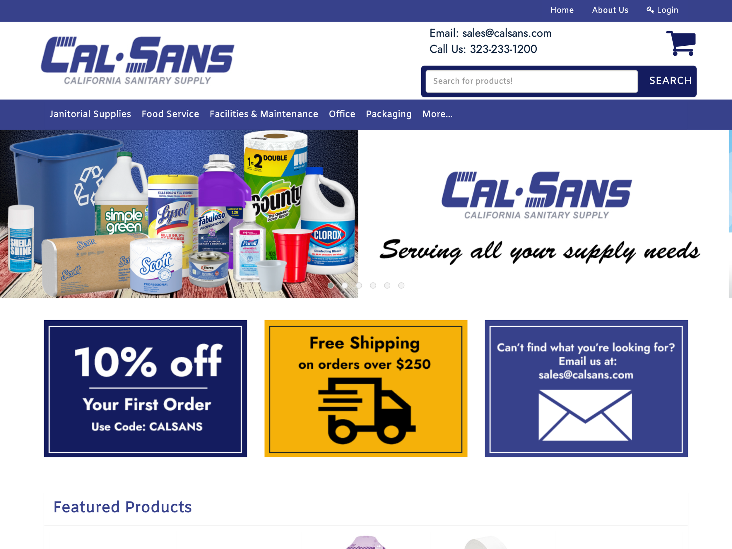 cal sanitary supply | before