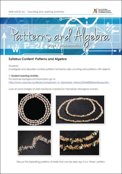 Stage 1 Maths: Patterns and Algebra