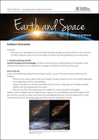 Stage 3 Science: Earth and Space