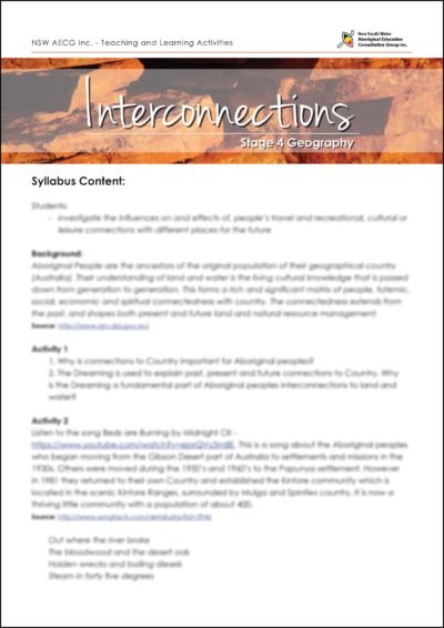 Stage 4 Geography: Interconnections