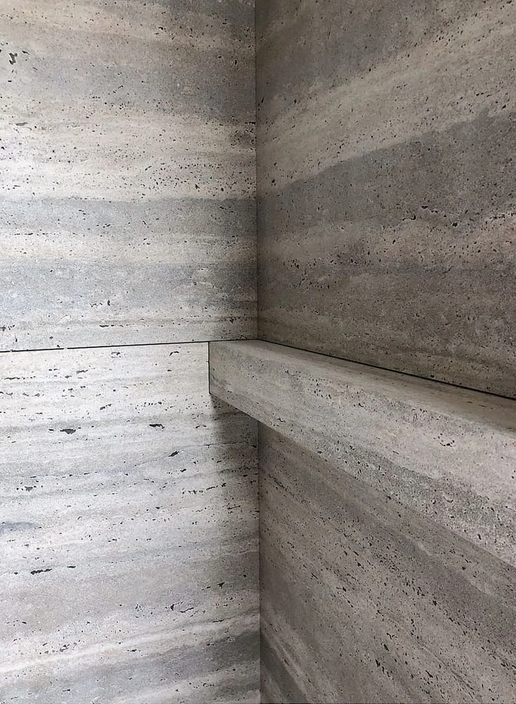 silver travertine