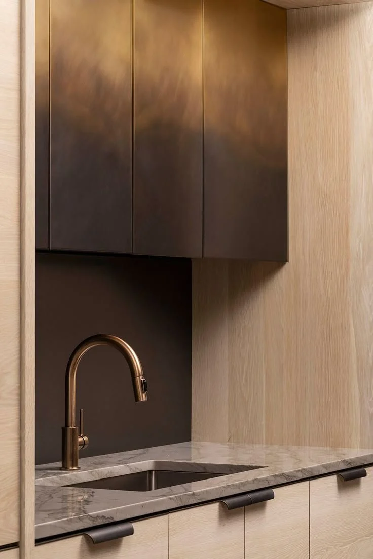 brushed brass finishes