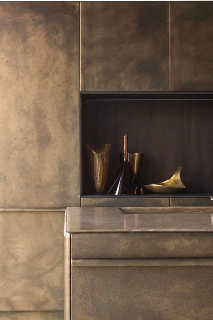 brushed brass finishes