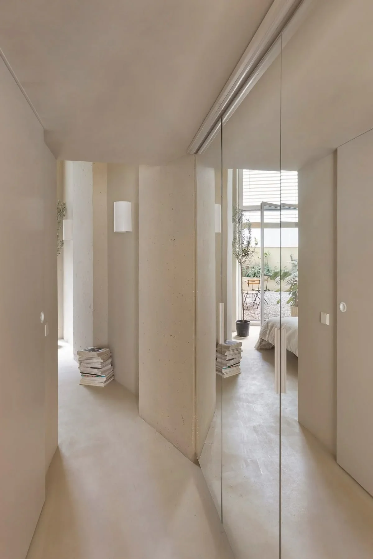 microcement entryway