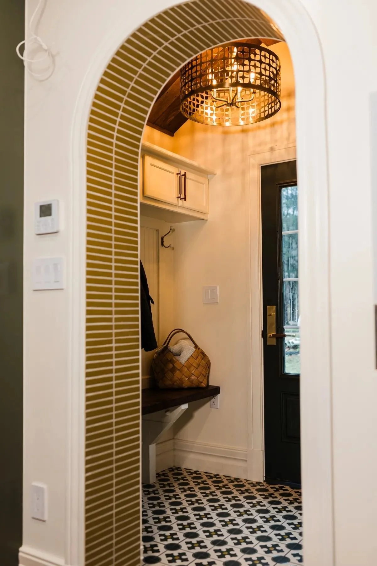 tiled doorway