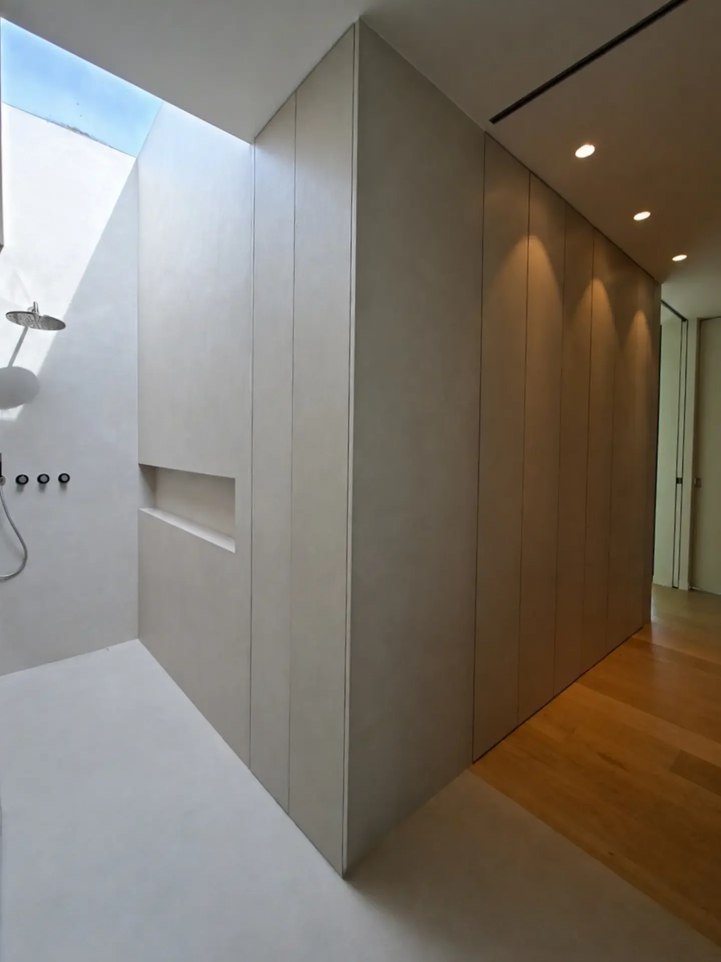 x-bond microcement cabinetry faces