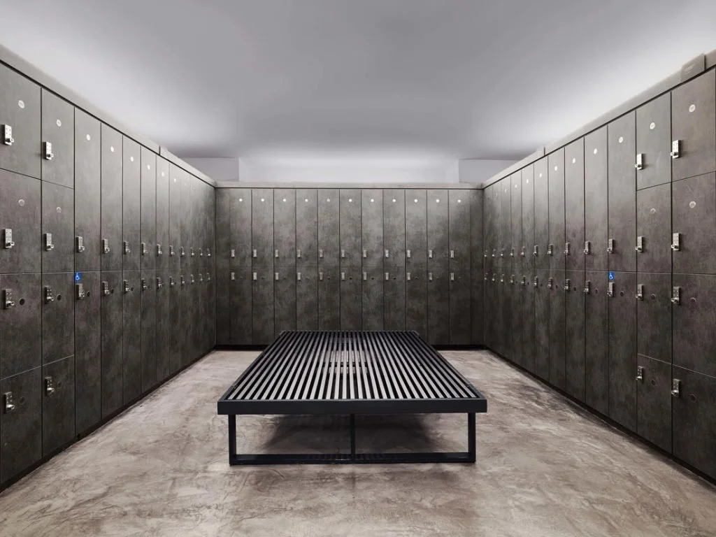 x-bond microcement flooring in commercial building