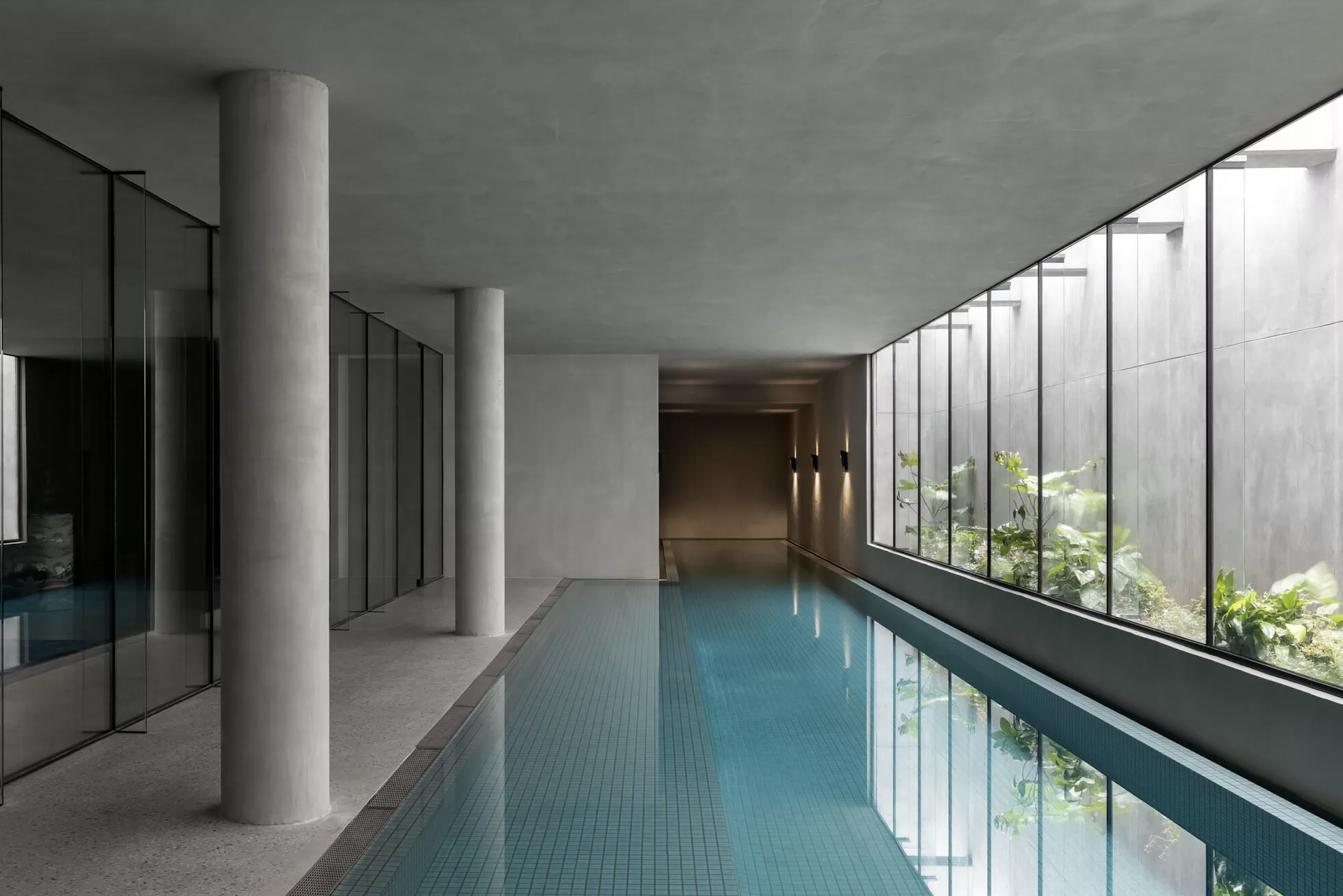 x-bond microcement walls and ceiling