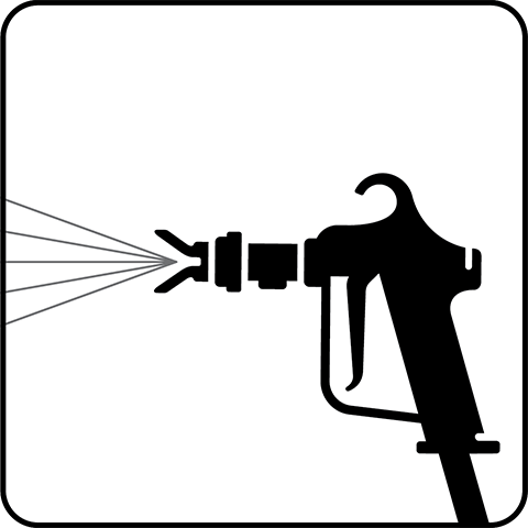 Airless sprayer icon