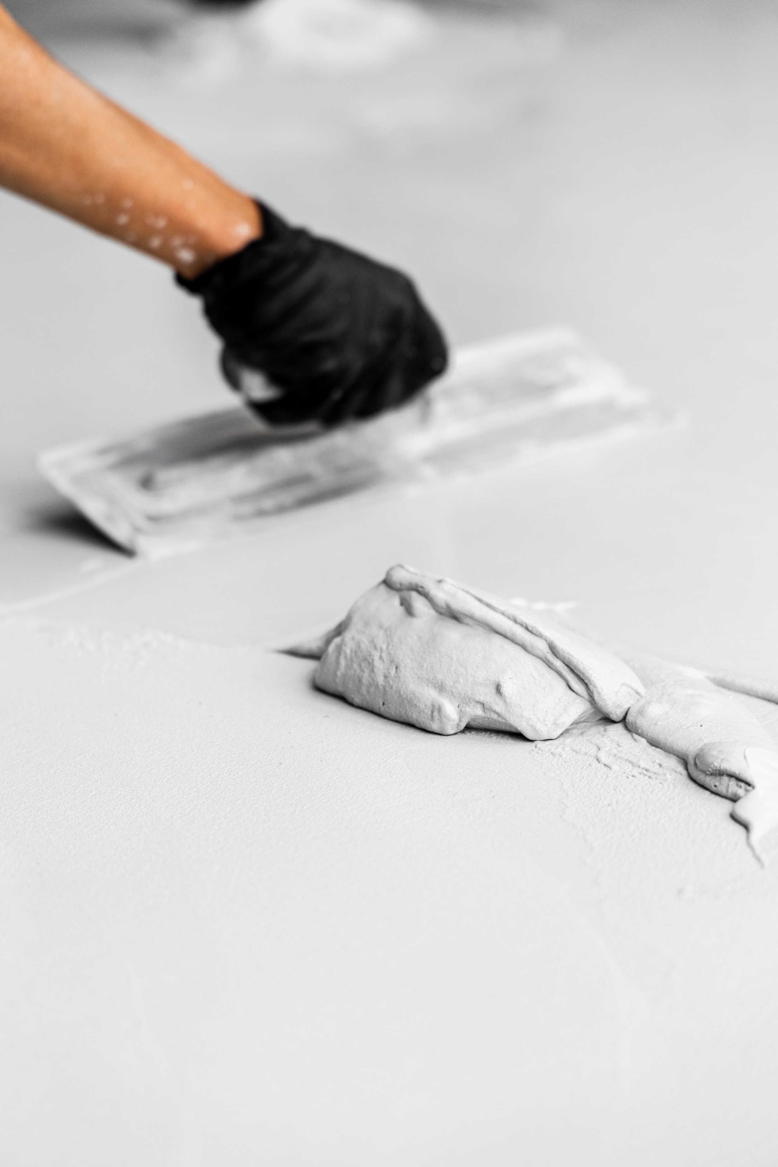 x-bond microcement installation by hand