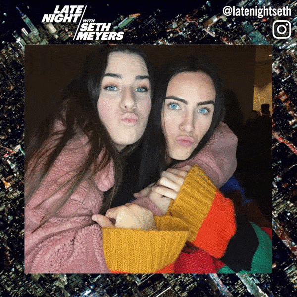 Custom online photo booth for Late Night with Seth Meyers brand campaign.