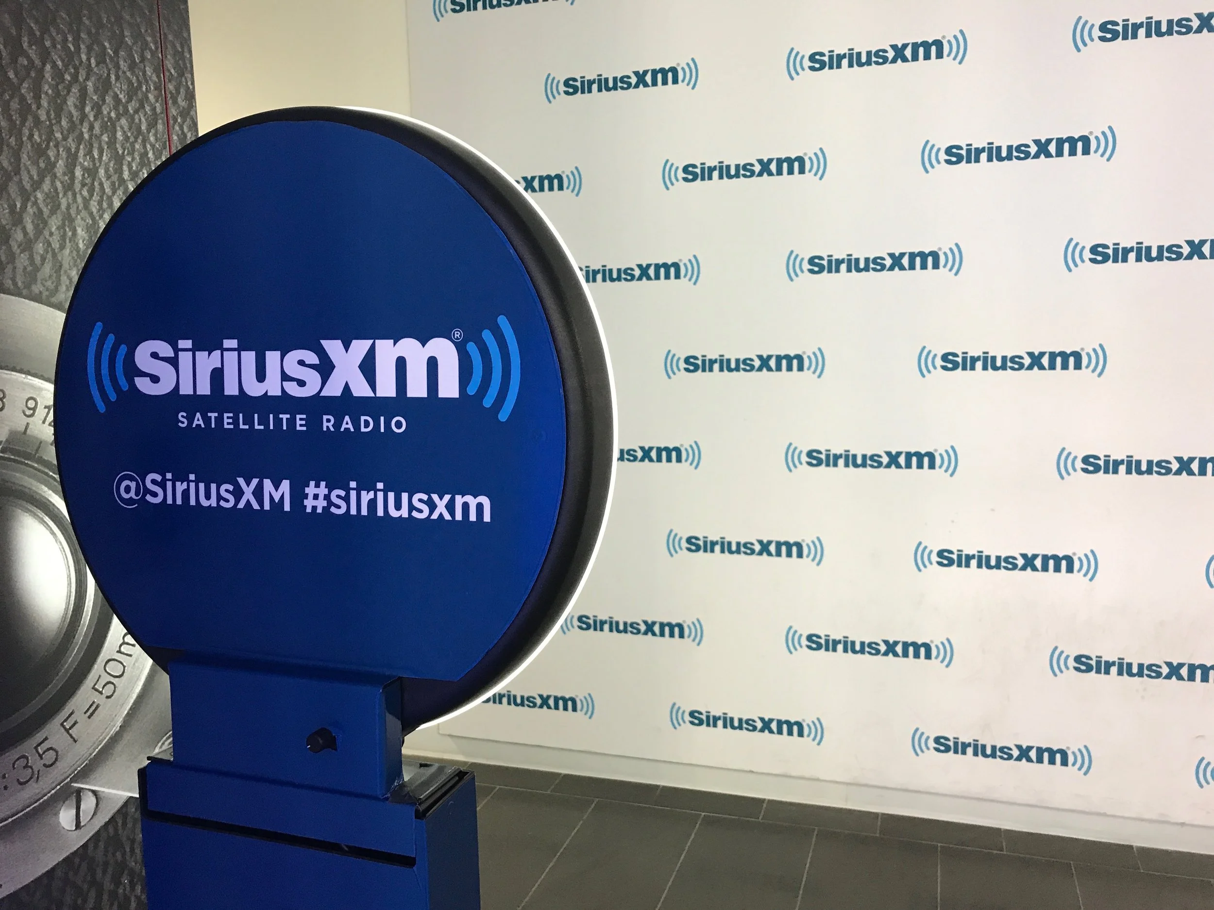 Digital photo booth installation for SiriusXM NYC featuring social media lead capture.