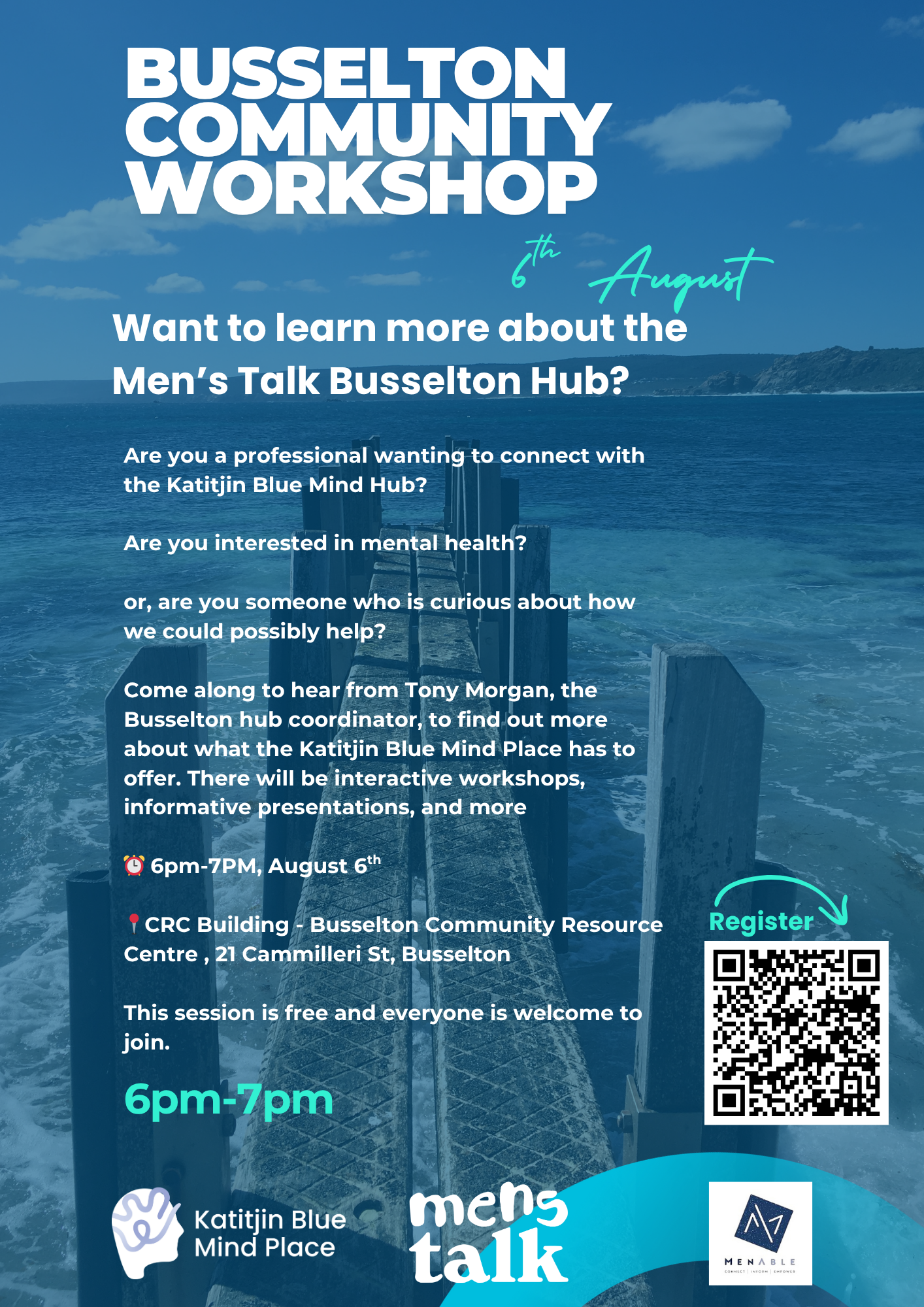 Men's Talk Busselton Hub - Workshop & Information Evening