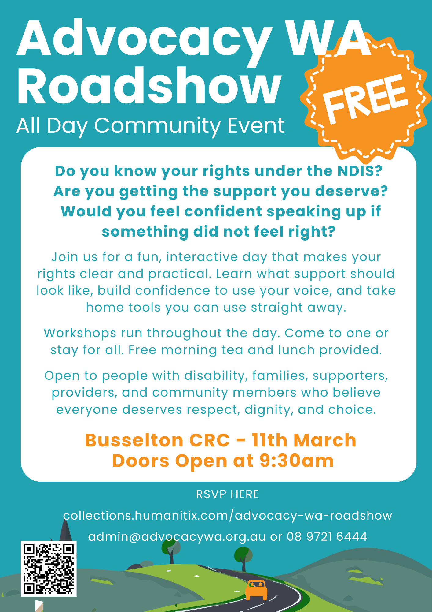 Advocacy WA Roadshow - FREE!