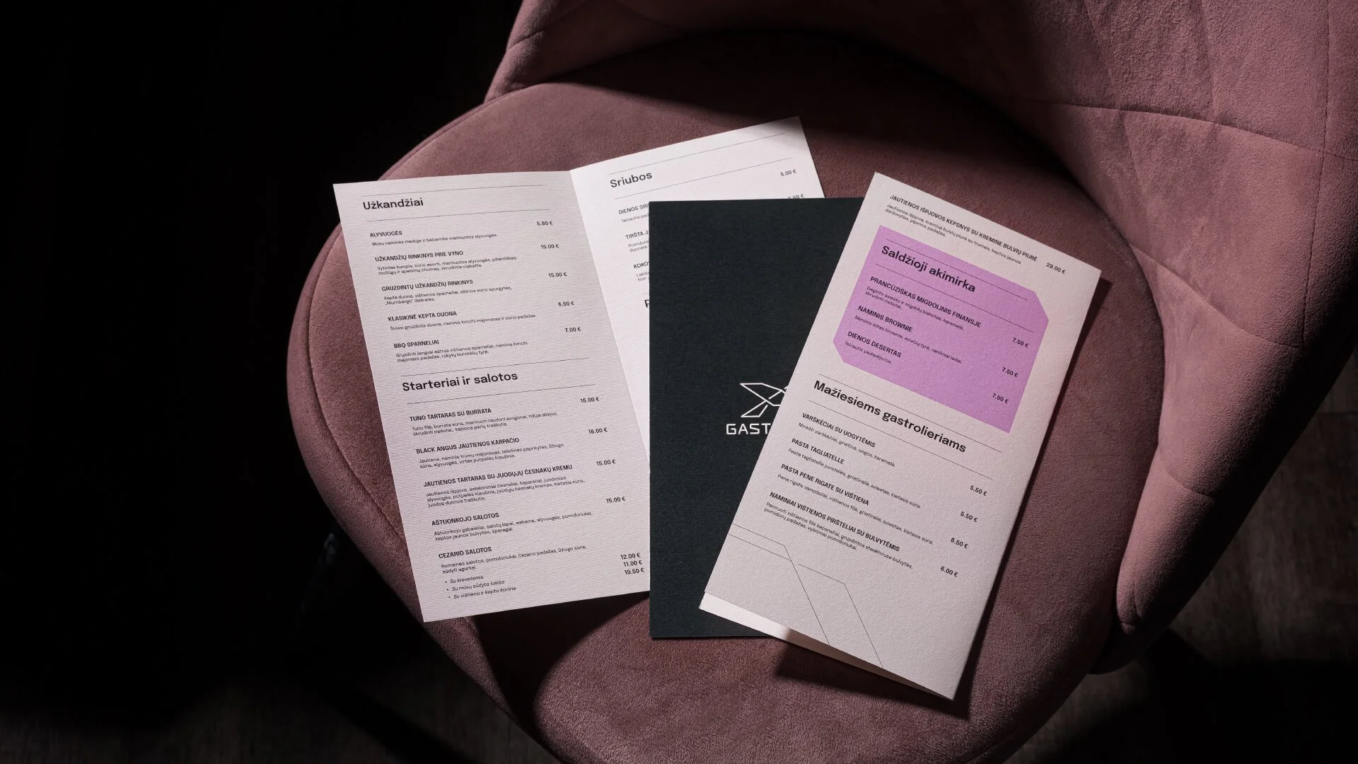 "Gastrolės" restaurant visual identity