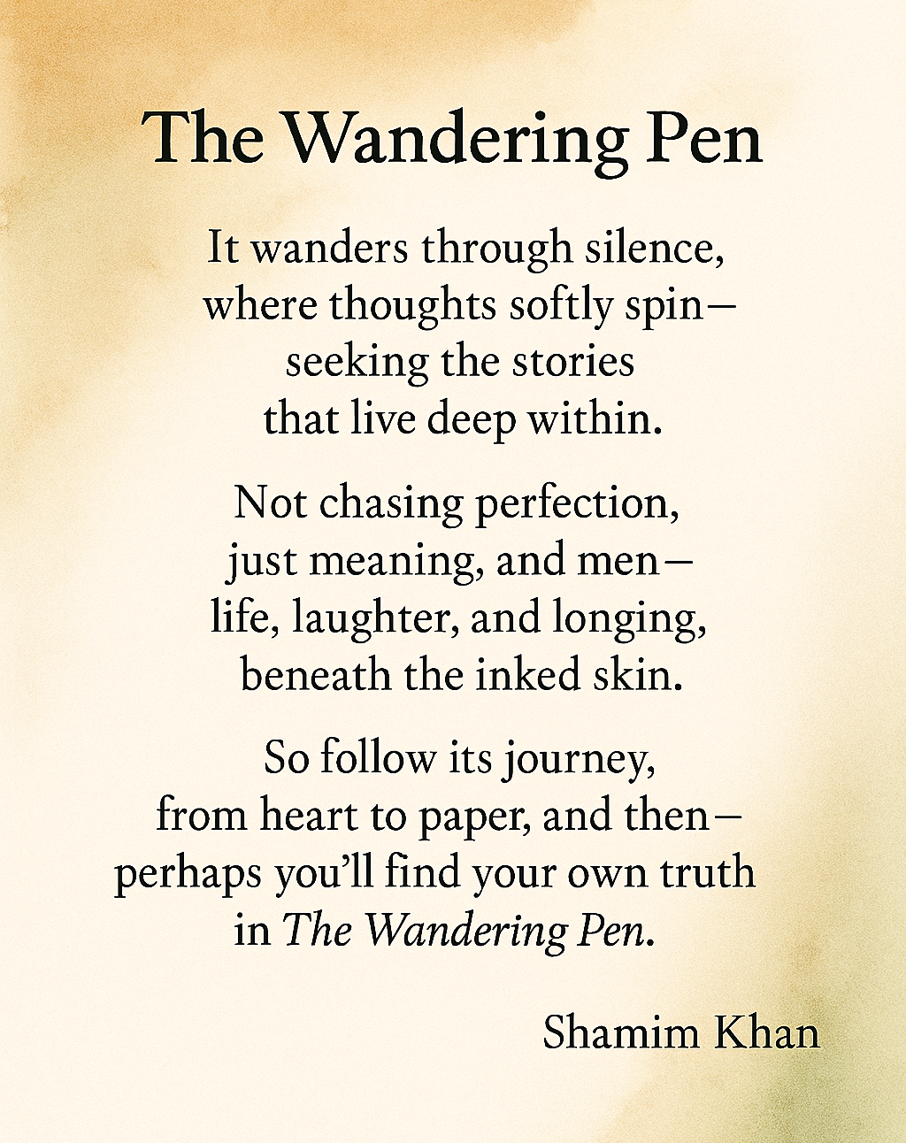 The Wandering Pen