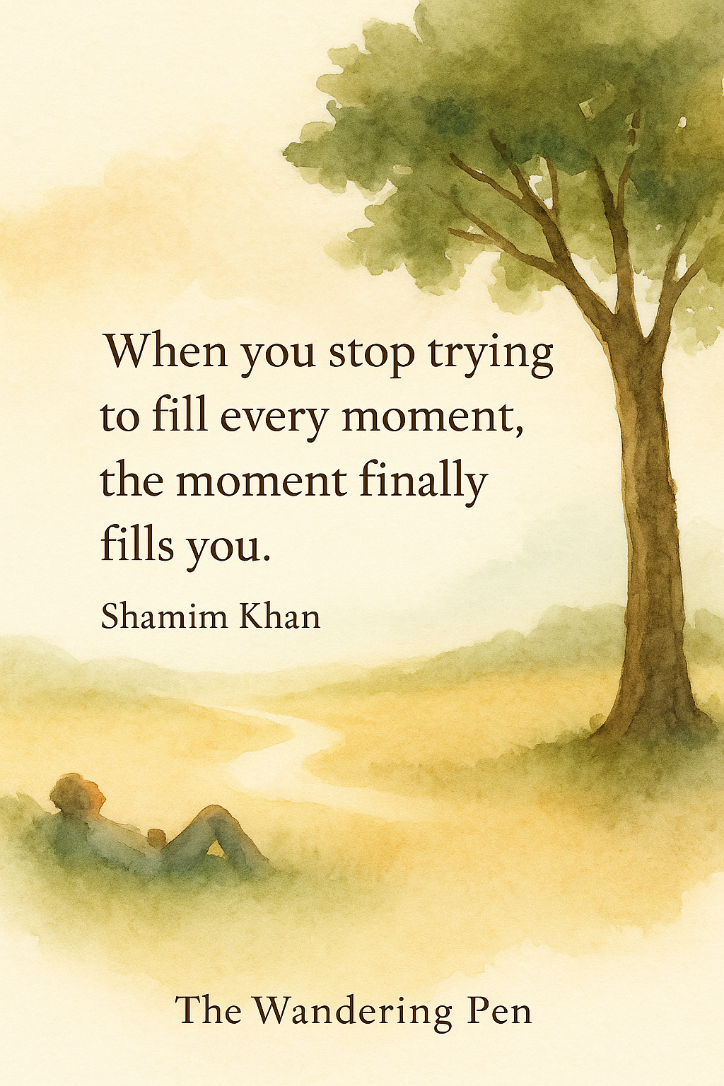 The Art of Doing Nothing