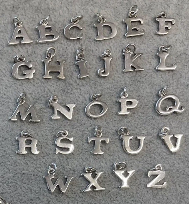 Sterling Silver Initial Charms