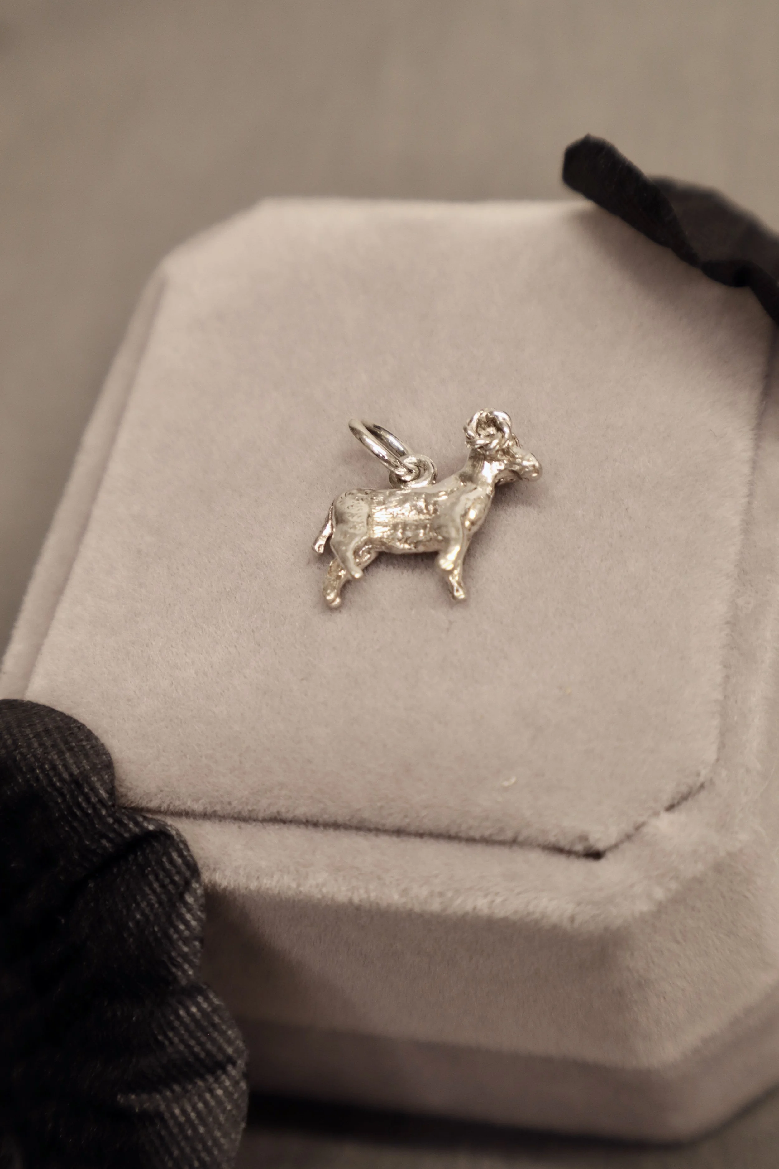 Ram Charm - Silver