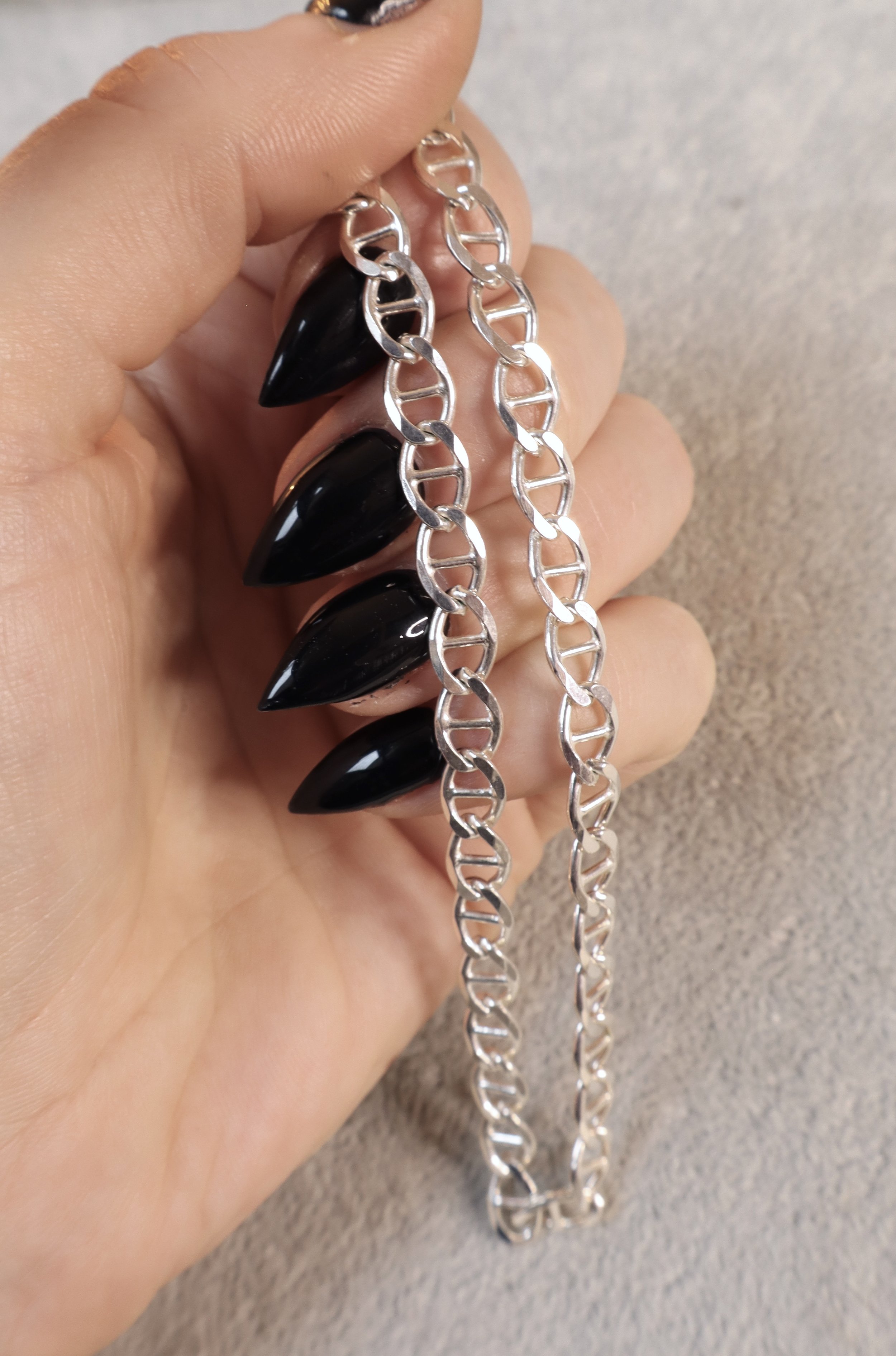 Heavyweight Silver Anchor Chain