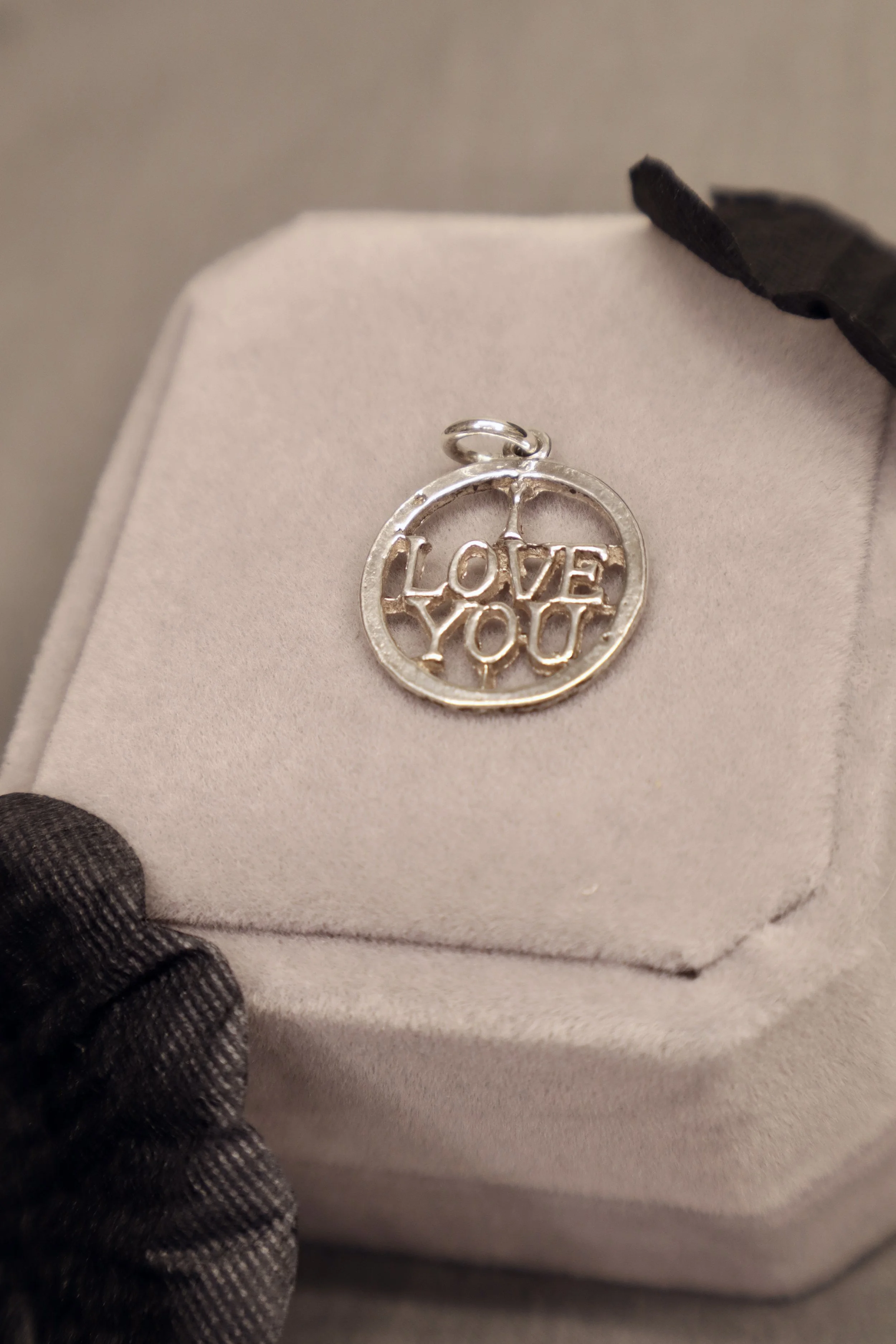 I LOVE YOU Charm - Silver