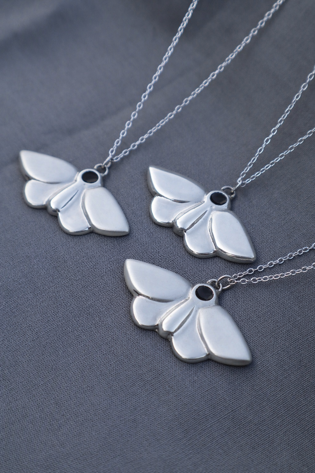 MOTH SILVER PENDANT