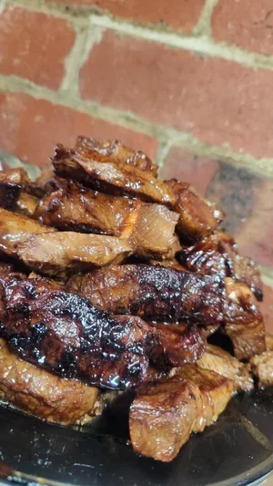 Sweet sticky steak slivers.webp