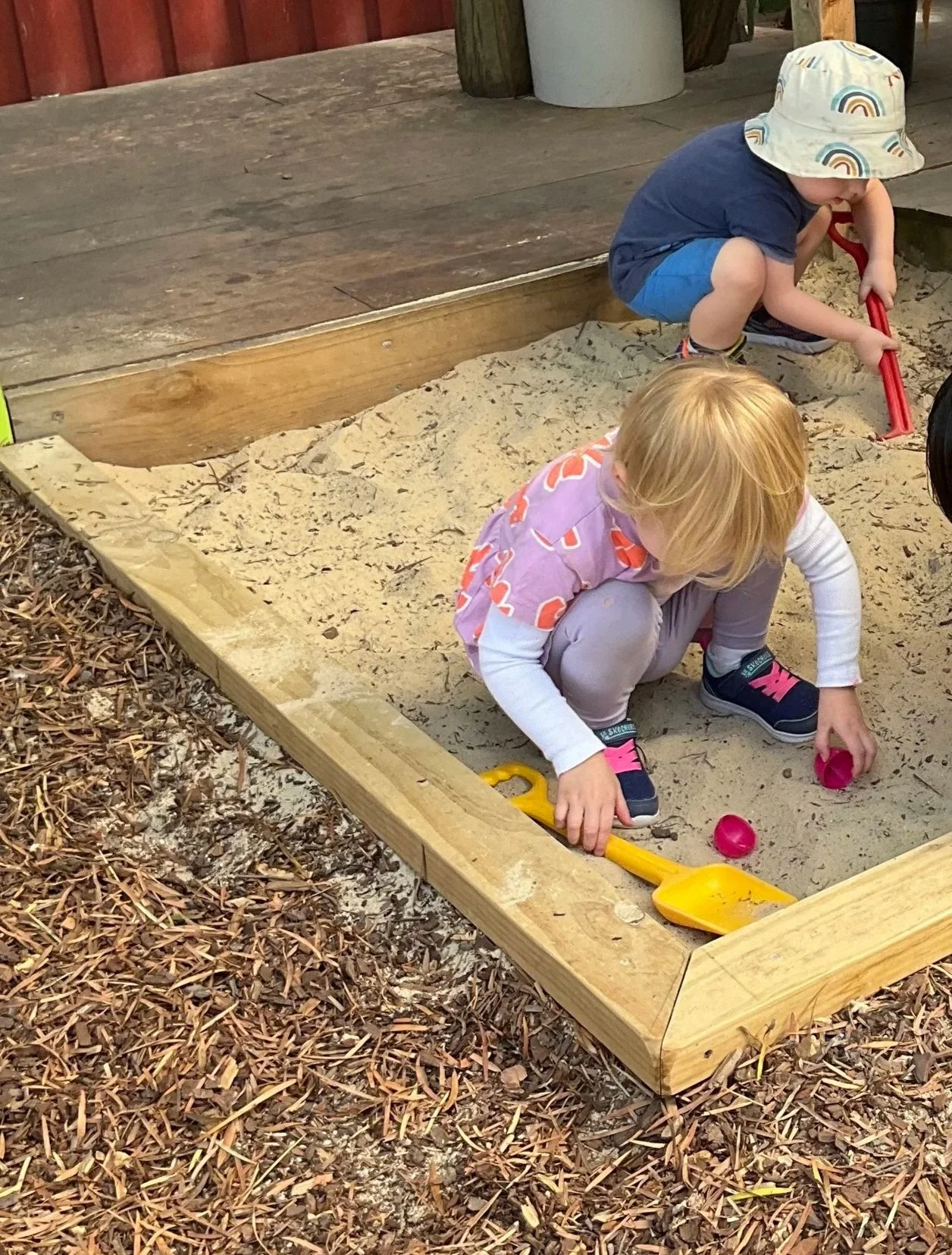 Easter Egg Hunt: Finding Easter Eggs in the Sandpit