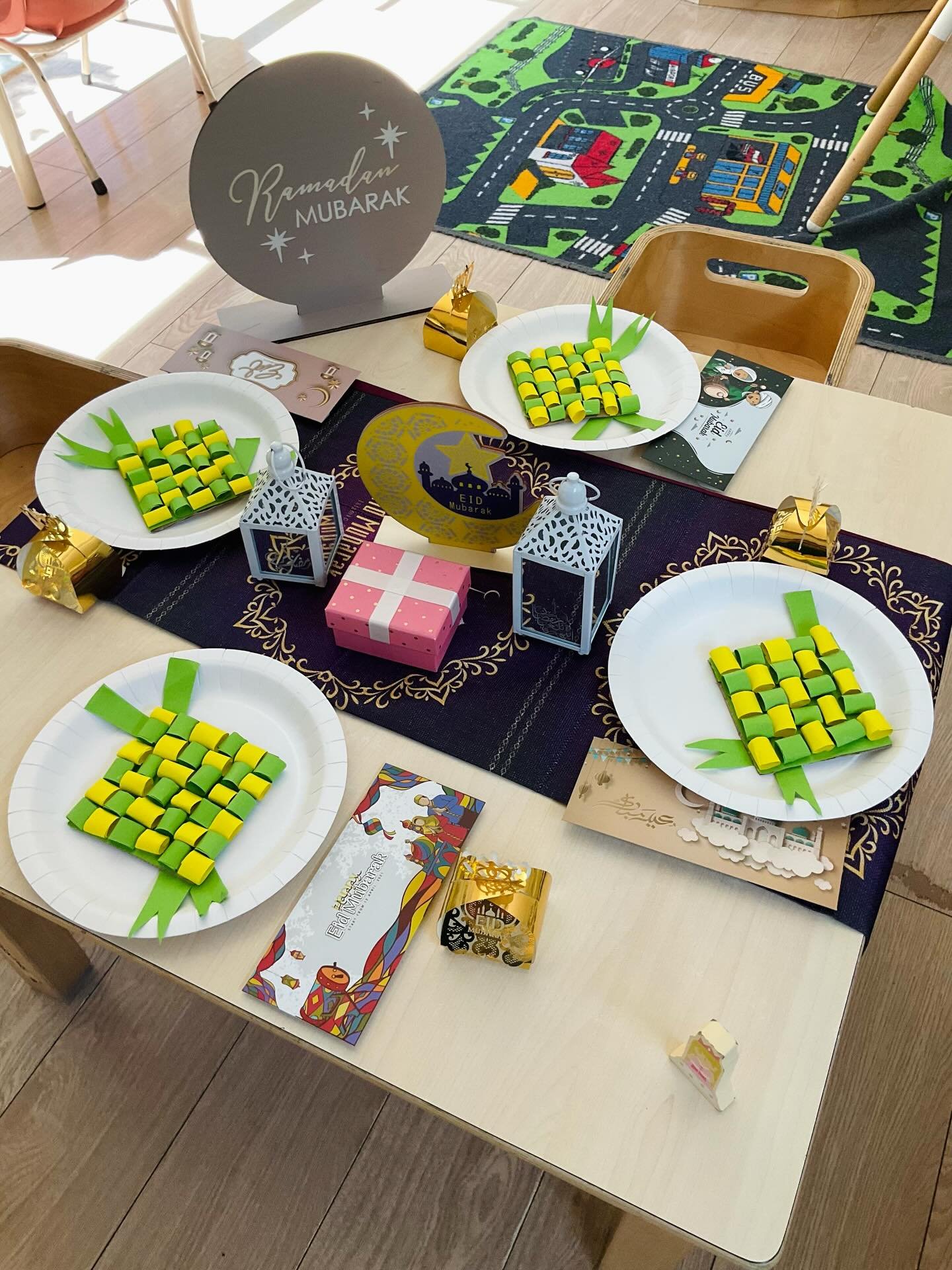 🌙✨ Ramadan at Jacob&rsquo;s Early Learning Centre ✨🌙

Our table has been thoughtfully set up to acknowledge and celebrate Ramadan. Children have been exploring the display filled with lanterns, cultural decorations and woven ketupat (traditional ri