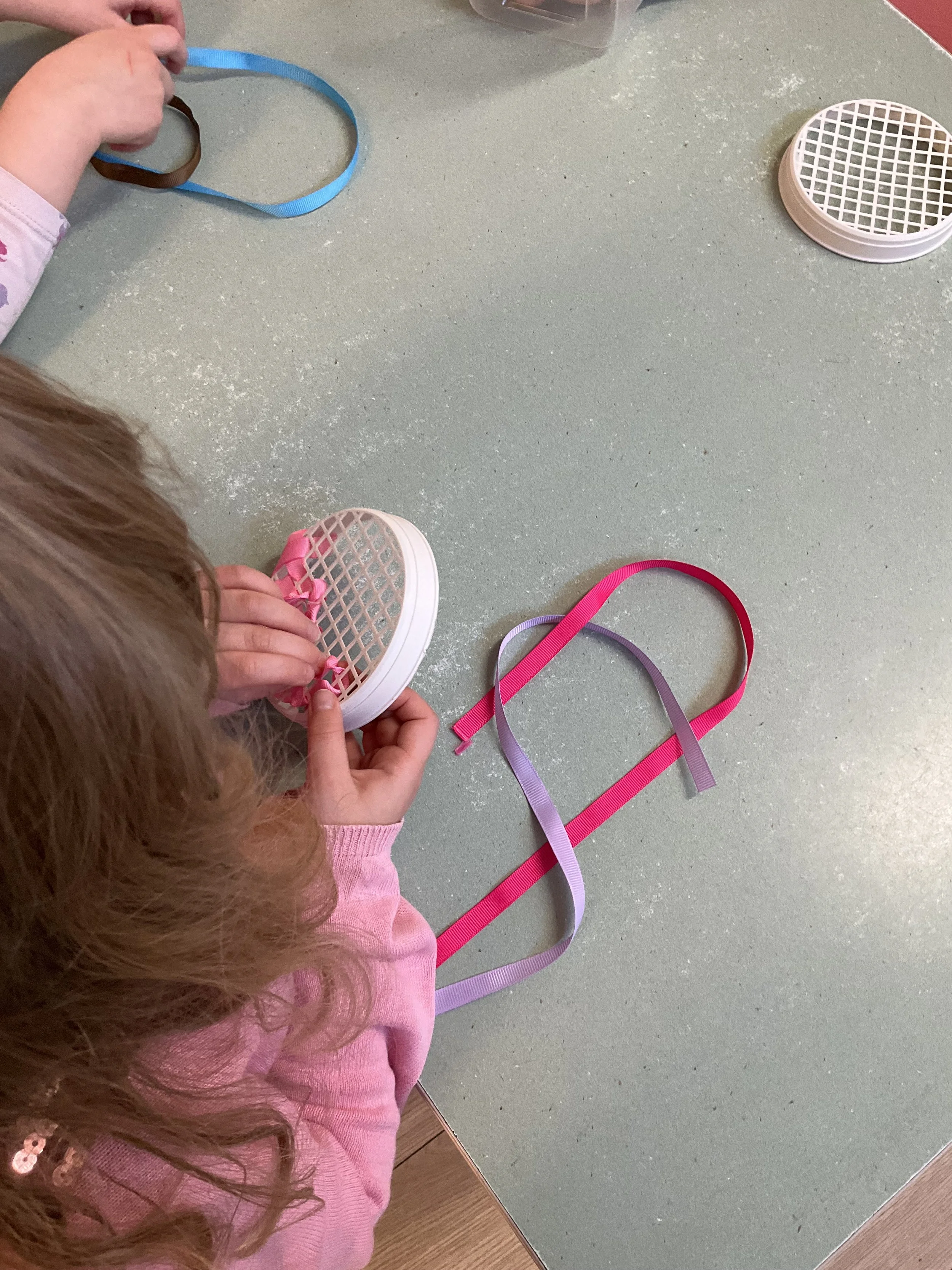 Threading with ribbons