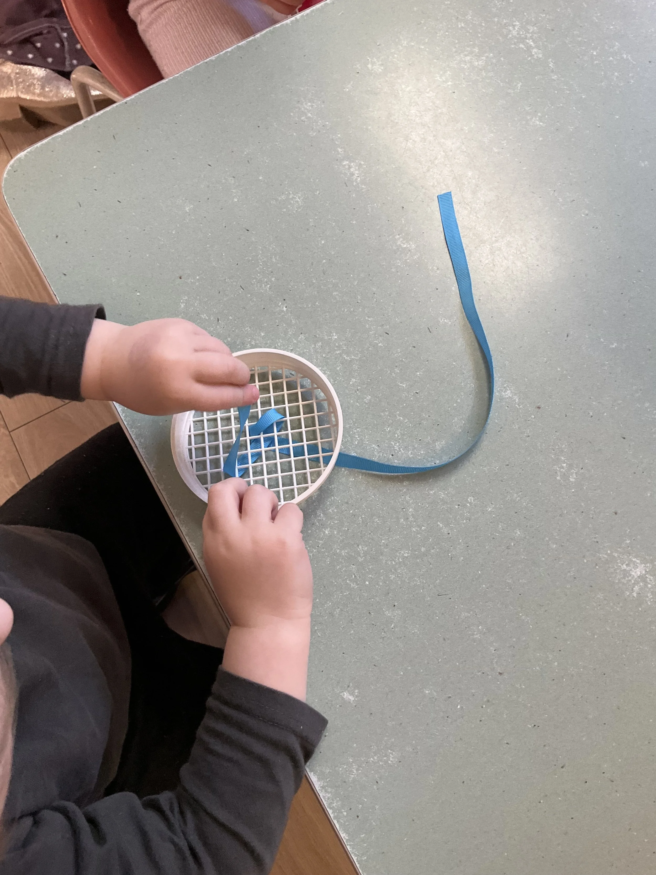 Threading with ribbons