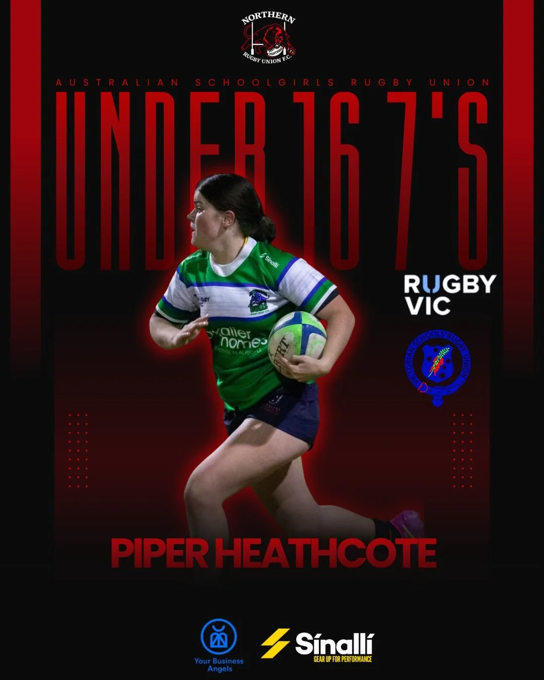 Proud moment for Northern/Shepparton! Massive congratulations to our talented players selected for the state squads.

𝐔𝟏𝟔 𝐒𝐜𝐡𝐨𝐨𝐥 𝐆𝐢𝐫𝐥 𝟕&rsquo;𝐬:
Piper Heathcote
Tolupene Pati

𝐔𝟏𝟖 𝐒𝐜𝐡𝐨𝐨𝐥 𝐆𝐢𝐫𝐥 𝟕&rsquo;𝐬
Miley Navuni

𝐒𝐮