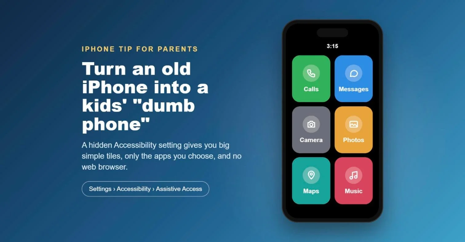 Turn an Old iPhone Into a Kids’ Dumb Phone With This Hidden Feature