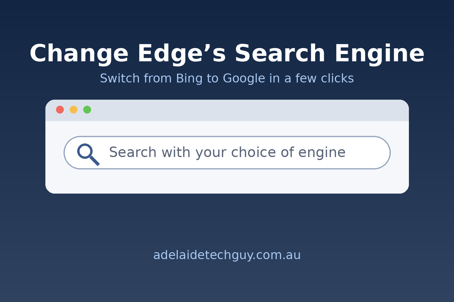 How to Change Edge’s Search Engine from Bing to Google