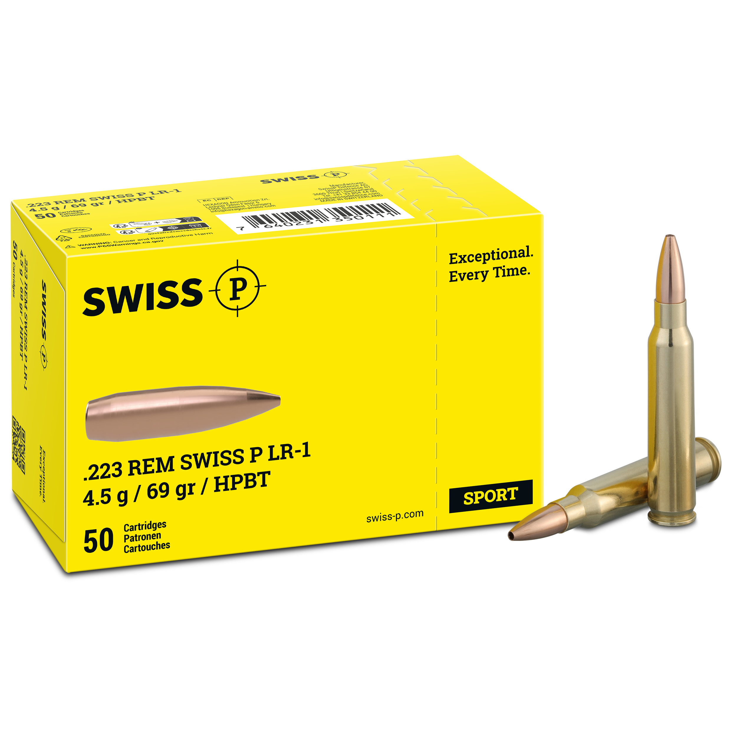 .223 Rem. SWISS P LR-1 4.5 g