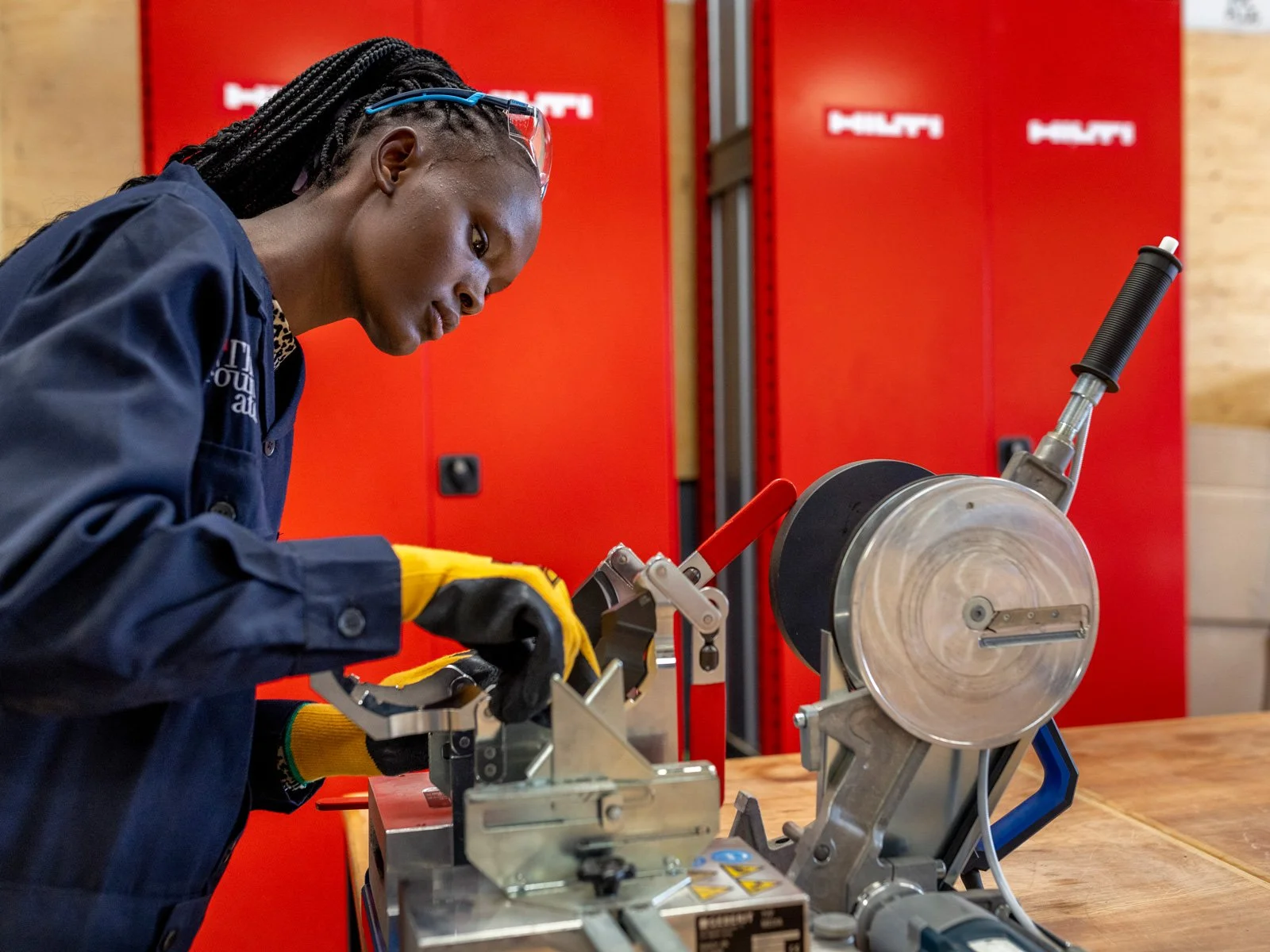 PropelA student Ruth Wairimu in the new school work shop