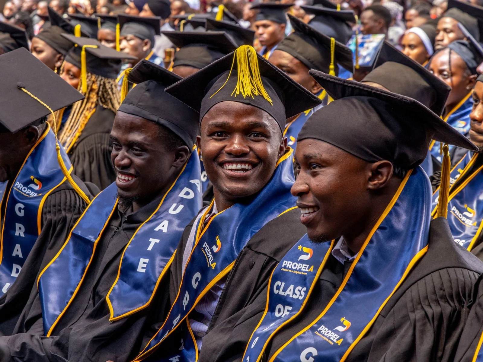 The first PropelA graduation of students.