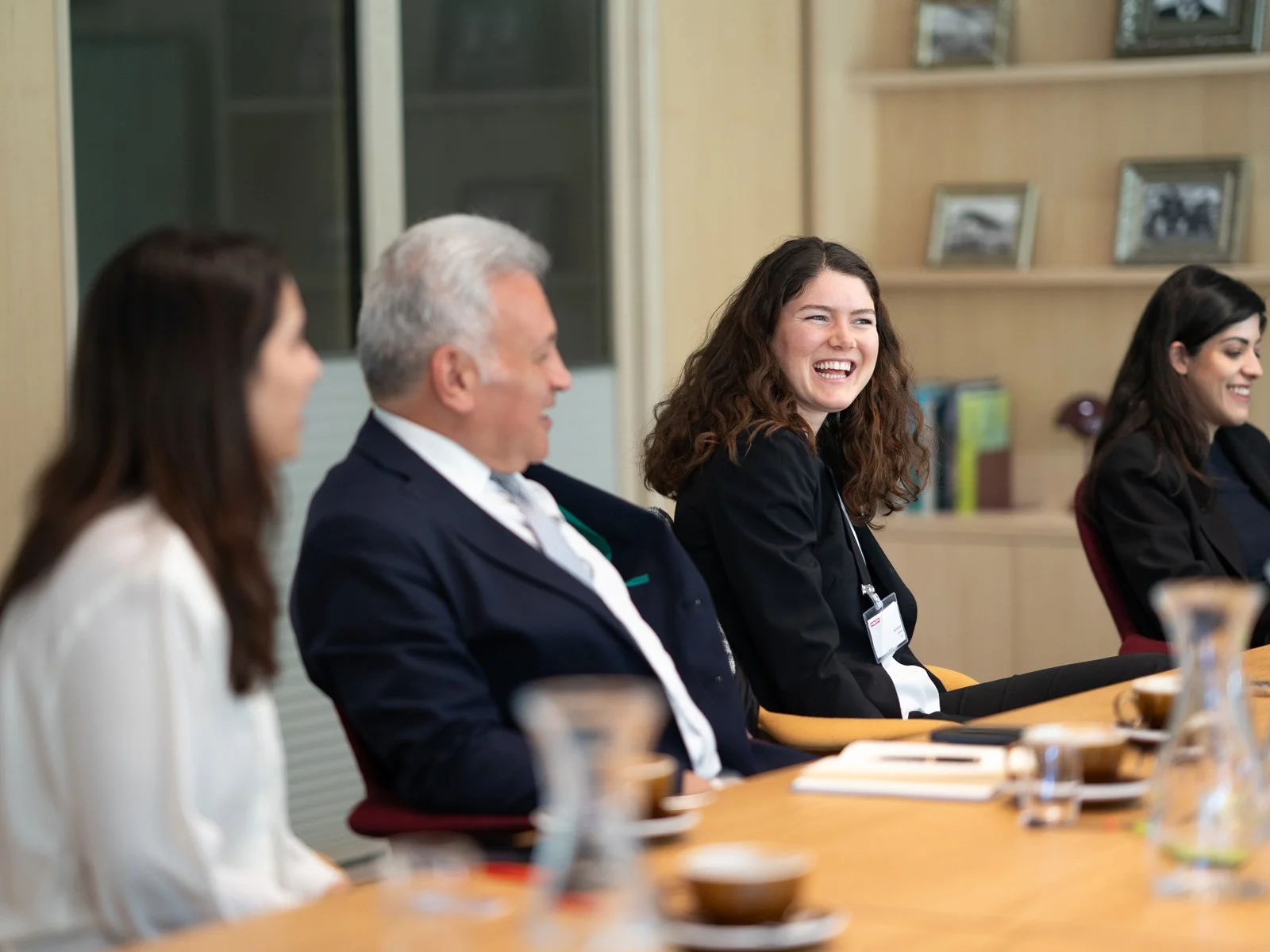 MBA scholars from IMD Lausanne are talking with Hilti executives.