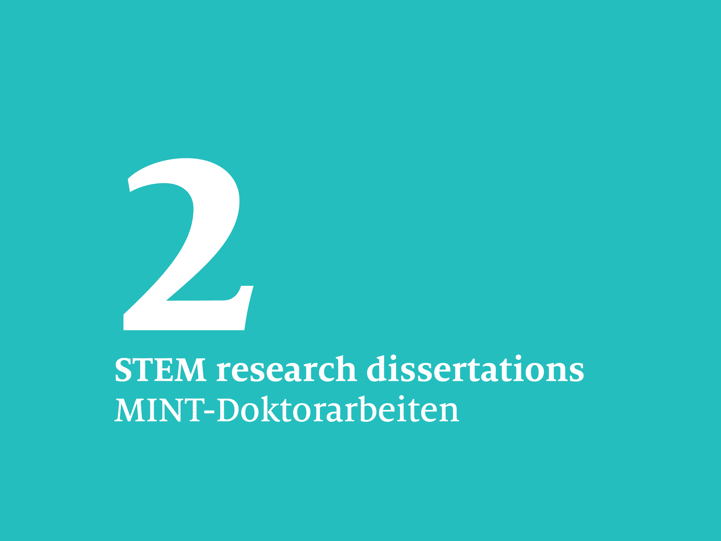 2 STEM research dissertations funded