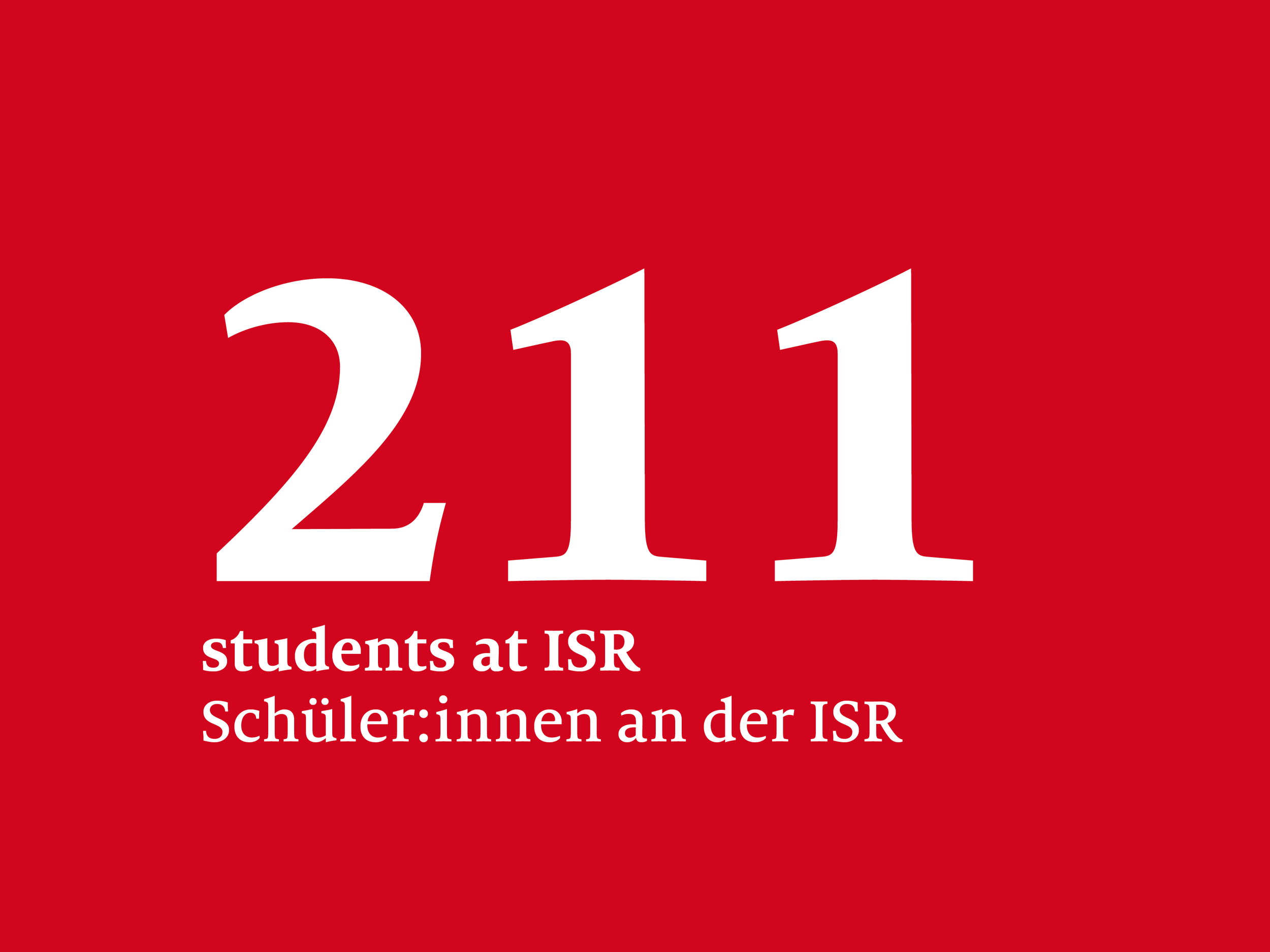 211 students at ISR