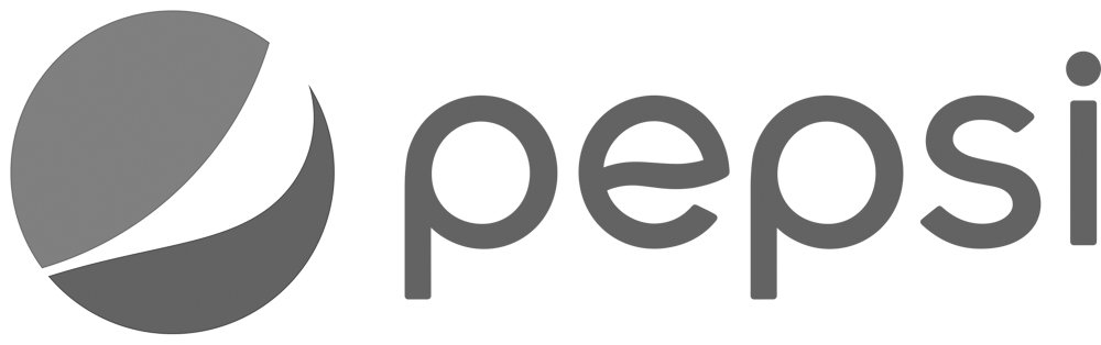 Pepsi logo in monochrome