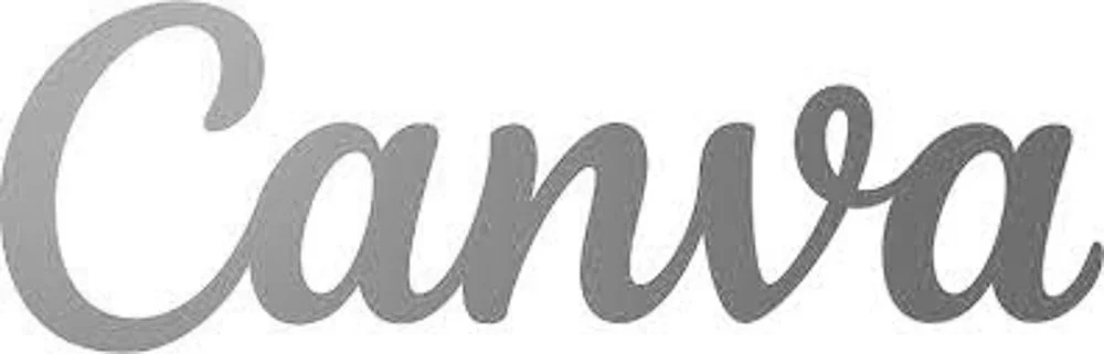 CANVA logo in black and white