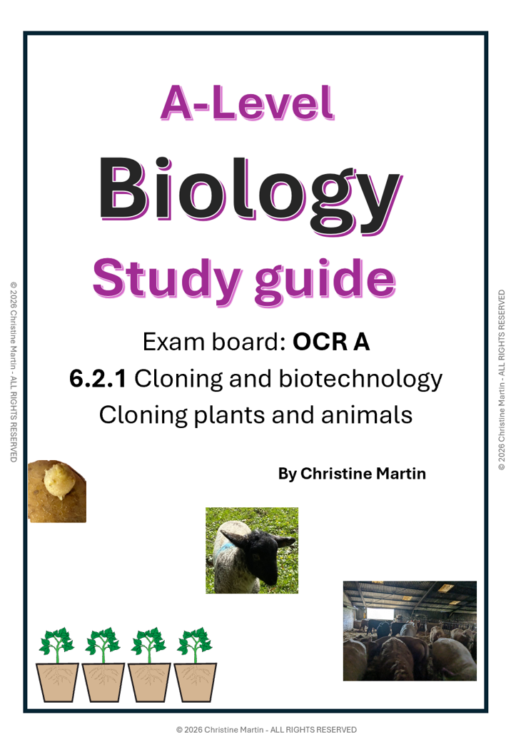 A2 Module 6 Cloning plants and animals
