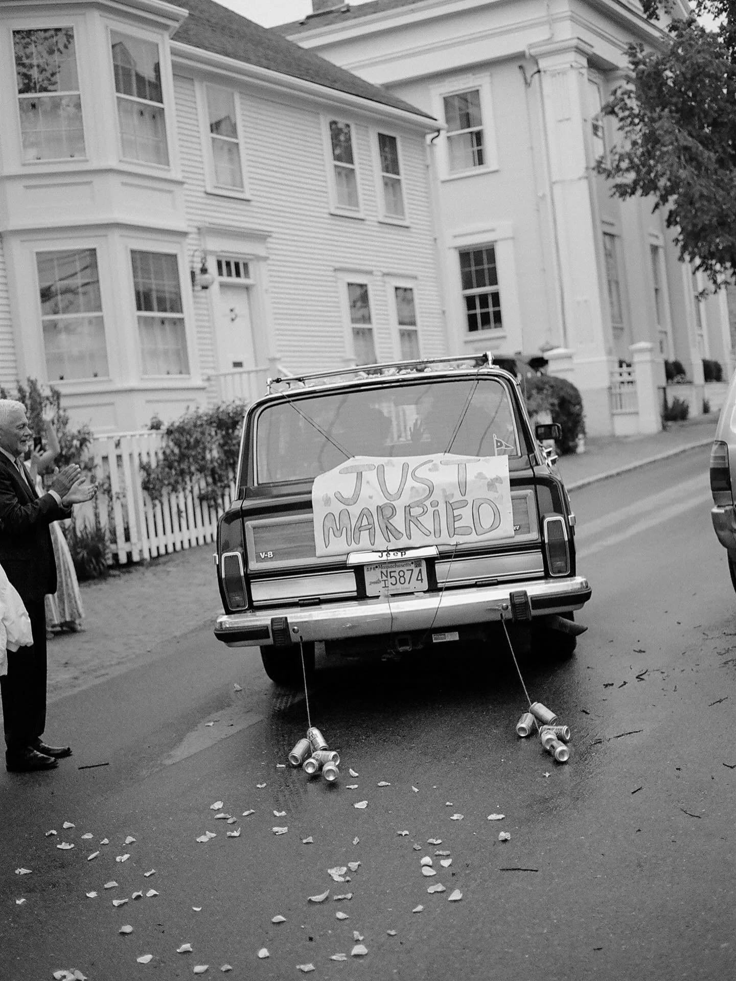 Just married ❤️💒 shot on film in Nantucket